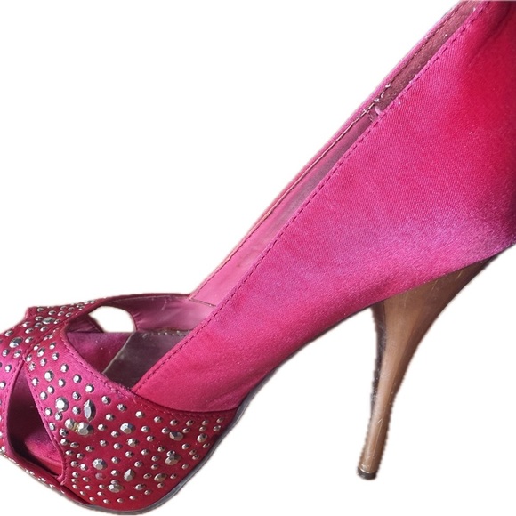 Deb Stiletto Heels Hot Pink Size 7 - Picture 7 of 11
